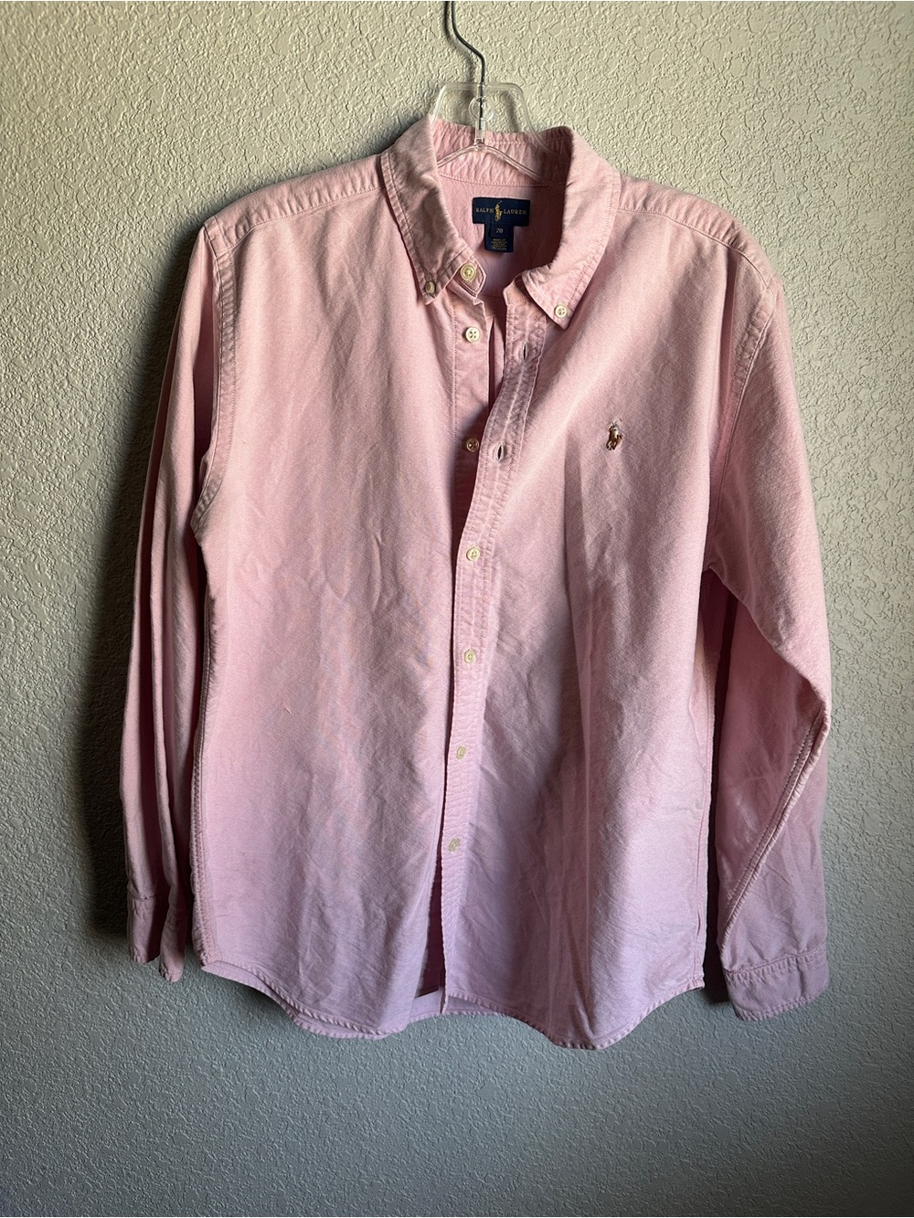 Ralph Lauren Light Pink Button-Down Oxford Shirt